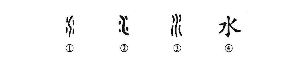 "这个"水"字是个象形字.
